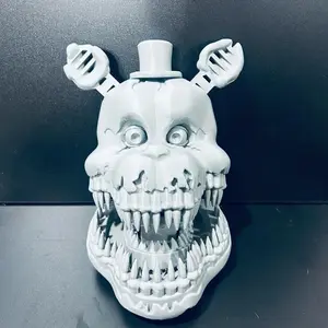 FNAF Five Nights at Freddy's Nightmare Freddy Fazbear Head Unpainted