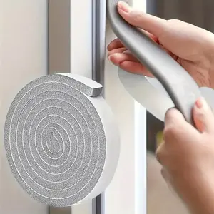 2 Roll Weather Stripping Seal Self Adhesive Seal Strips, Foam Window Glass Door Soundproof Anti Collision Dustproof Gap Warm Energy Efficient Sealing Tape, Glass Door Seal Strip Stop Shower Leaks
