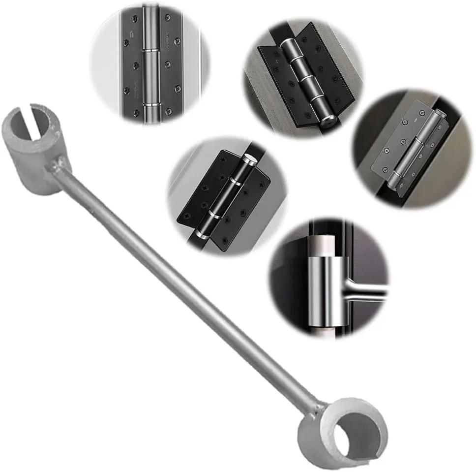 Door Hinge Adjustment Tool, 14-19mm Hinges Gap Adjusting Wrench, Upgraded Door Henge Repair Tool, Door Gap Tool for Flag Hinge Steel Double-Ended Door Henge Repair Wrench