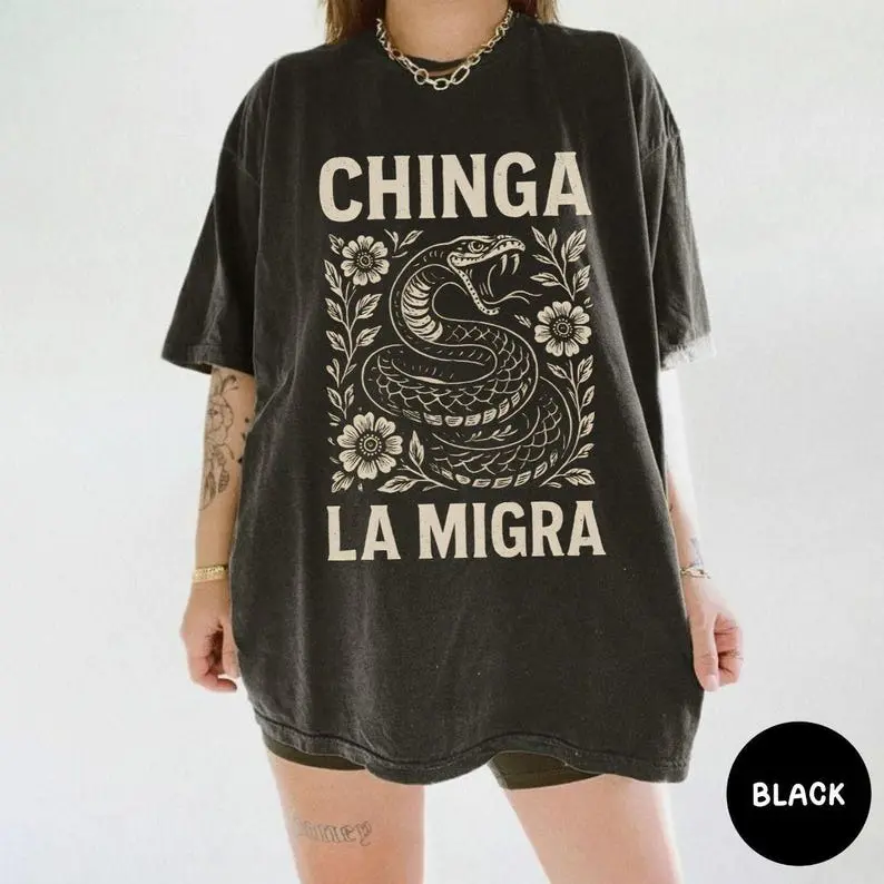 Comfort Colors Immigrant Rights Shirt Chinga La Migra Anti Trump Comfort Colors Abolish ICE Anti Fascism Chinga tu Migra Resist Protest Activist Gift