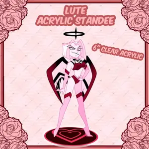 IN HAND Hazbin Hotel Standee Acrylic-- Lute Pinup