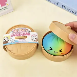 Colorful Big Dumpling Squishy Toy – Soft TPR Smiling Face Stress Relief Fidget Toy for Kids & Adults, Cute Emoji Squeeze Sensory Toy, Perfect Birthday & Party Gift with Safe Durable Material