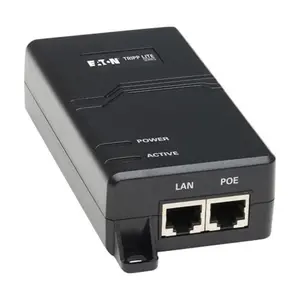 Tripp Lite series Gigabit PoE+ Midspan Active Injector - IEEE 802.3at/802.3af, 30W, 1 Port