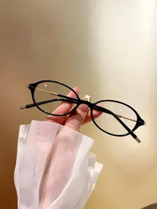 FORGET-ME-NOT Series Lightweight Eyeglass Frame Blue Light Blocking Glass Compact Exquisite Square Reduce Eye Fatigue On Computers TVs Phones And Games Suitable For Computer Screen Protector Clear Lens Glasses outdoorfun