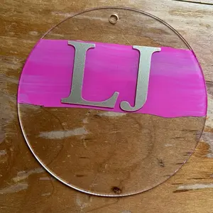 Personalized Christmas Ornaments with Custom Name Monogram