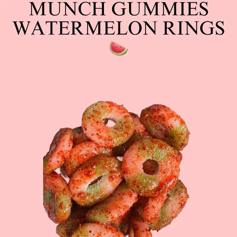 munch gummies ~ watermelon ring snack munch gummies ~ watermelon ring snack