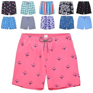 Men's Stretchy Quick-Dry Vibrant Print Swim Trunks - Mesh-Lined Swim Bottoms for Sports & Outdoor Bathing Use