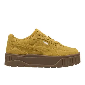 PUMA Womens Karmen Ii Idol Suede Platform Sneakers Shoes Casual - Yellow