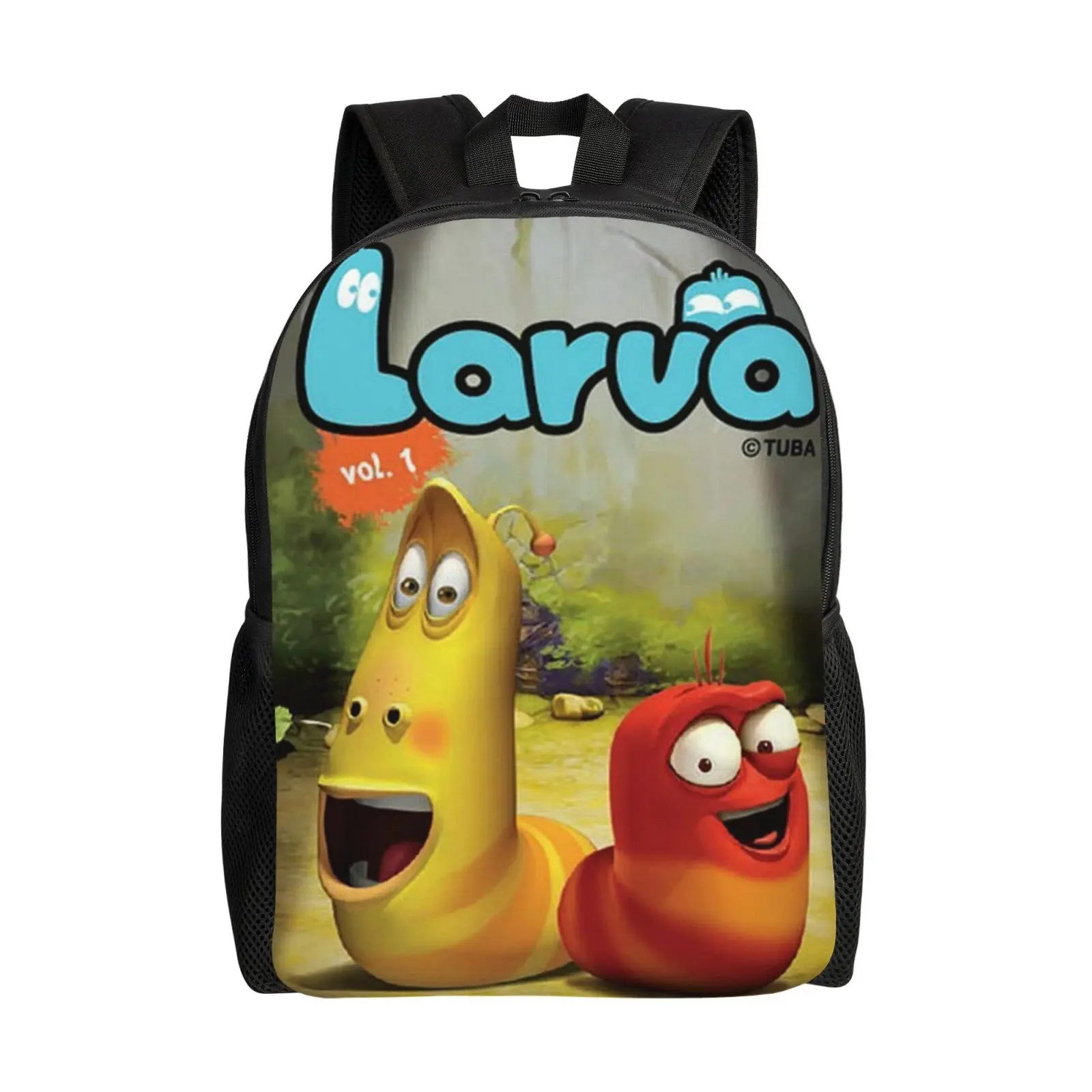 Cartoon Larva cartoon episodes Backpack Large capacity and light weight Larva Island Netflix Shoulder Bag utility Larva cartoon episodes merch Laptop Bagpack for Men Women Bookbag for Work Camping Travel