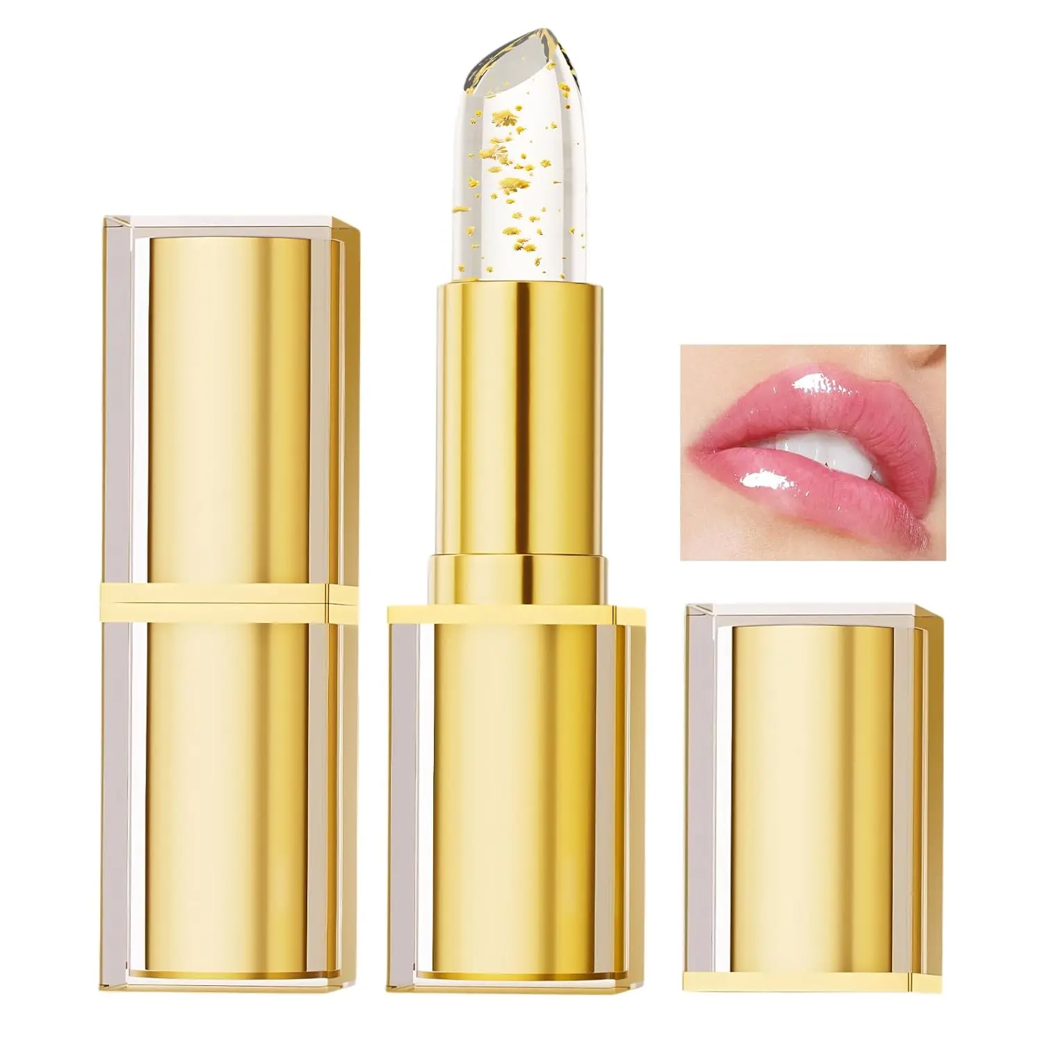 Color Changing Lipstick, pH Skin-Adaptive Lipstick, Clear Lip stick That Changes Color, Ph Lip stick Color Changing Long Lasting & Moisturizing Lip Gloss for Lip Balm, Birthday Gifts for Women