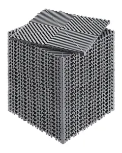 Interlocking Drainage Mat Tiles, 12 X 12 Inches, Modular Cushioning, Durable PP, 24-Piece Splicing Mats, Non-Slip Floor Tiles For Garage, Garden, Kitchen & Outdoor, Grey - Ideal For Wet Areas