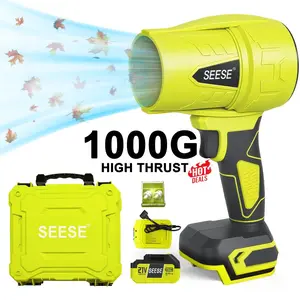 SEESE Cordless Leaf Blower Violent TurboFan,BrushlessPure Copper Motor Jet Fan With Battery,CordlessTurbo Super Power Air Duster, Car Drying after Wash, SnowRemoval