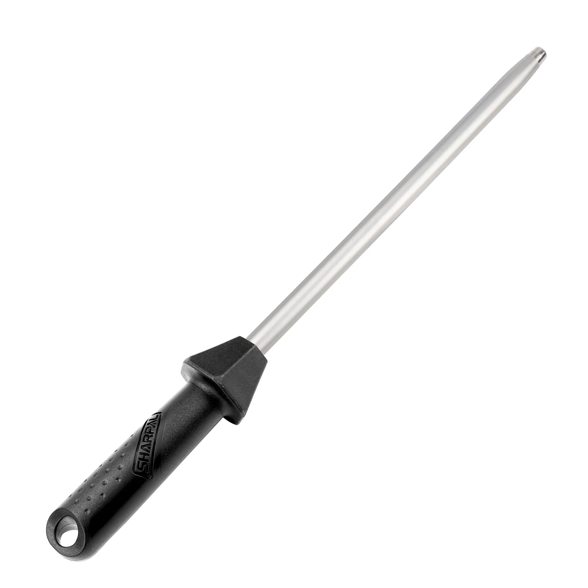 SHARPAL 119H Stainless Diamond Solid Sharpening Steel, Professional Kitchen Chef Knife Blade Sharpener Honing Rod, Kitchenware Accessory