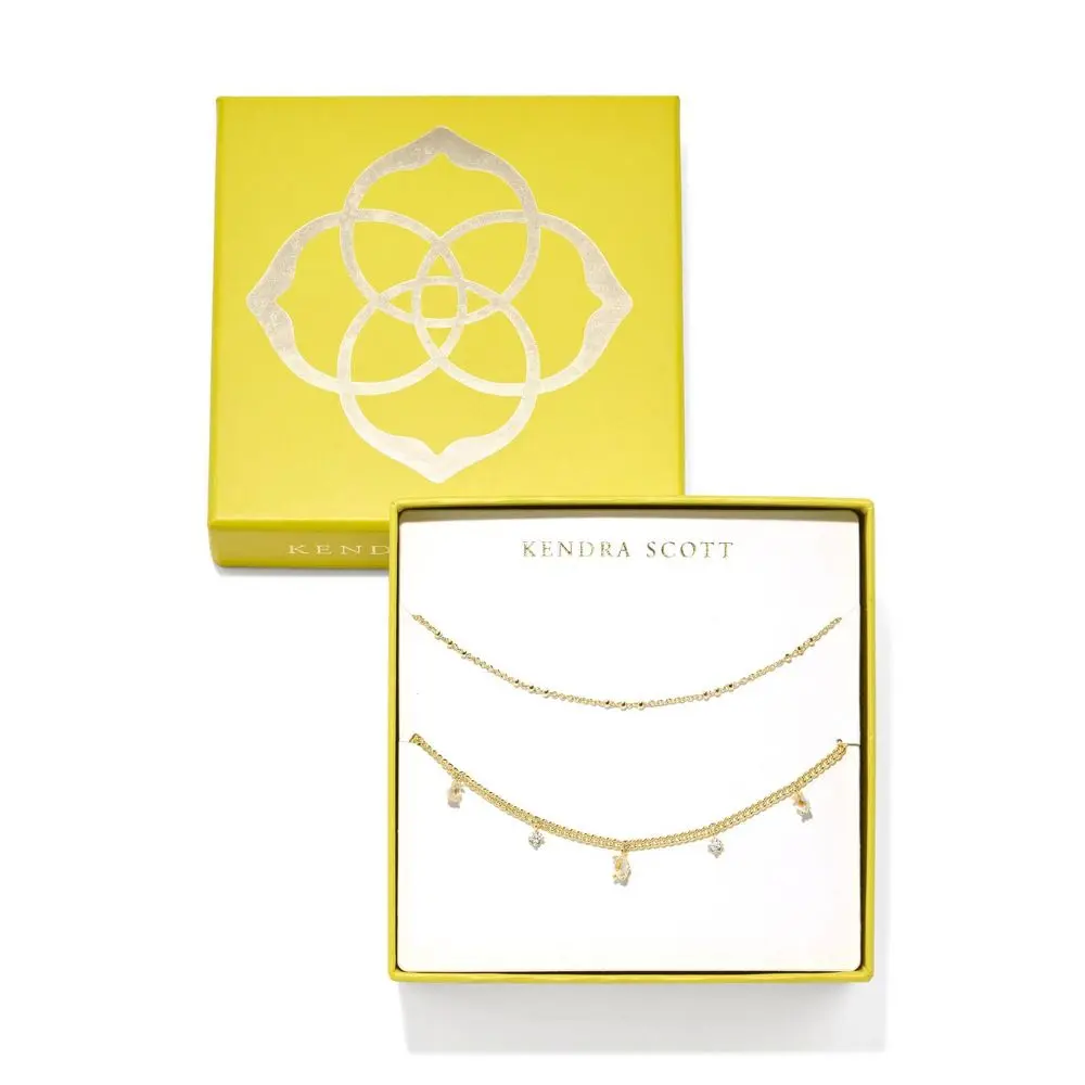 Kendra Scott Meridith Necklace Set - Dichroic Glas