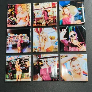 9pc Custom Photo Magnet Set 2"x2" High-Quality Durable Magnets for Home Office Decor Personalized Gifts