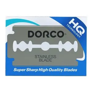 Dorco ST300 Platinum Extra Double Edge Razor Blades 100 Count, Premium Stainless Steel Shaving Blades, Super Sharp for Smooth, Precise Shave