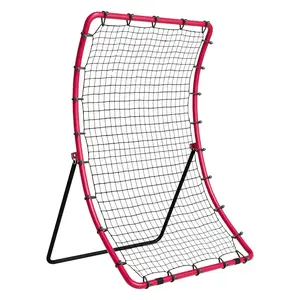 Baseball And Softball Rebounder Net, 4 x 5.5 ft PitchBack Baseball Pitching Nest, Pitch Return Trainer Rebound Net with Pitching Target, All Angle Fielding Rebound Net for Grounders Pop Flies