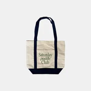 Saturday Paddle Club Canvas Pickleball Tote