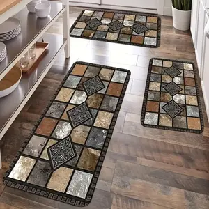 Flannel Non-Slip Multi-Size Doormat - Festive Christmas/Halloween Witch Themed, Machine Washable, Quick Drying, Ultra Comfortable, Indoor/Outdoor Entryway Decor for Home, Kitchen