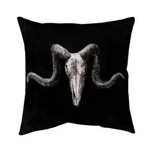 Begin Home Decor 5542-2020-AN225 20 x 20 in. Skeleton Skulls Grunge Style - Bedroom Animals Outdoor Pillow