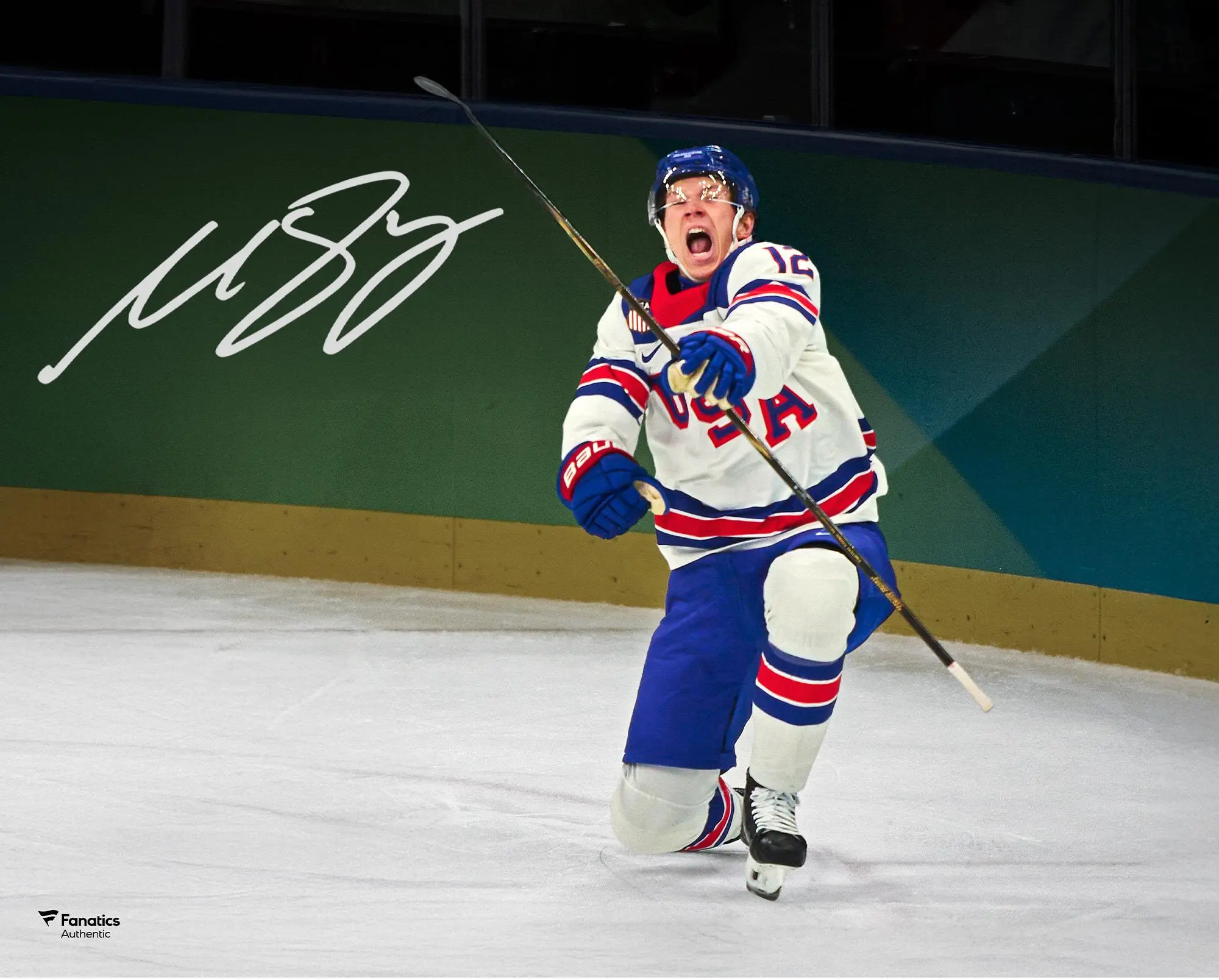 Matt Boldy Team USA Autographed 16" x 20" 2026 Olympic Gold Medal Winner Photograph - Fanatics Authentic Certified