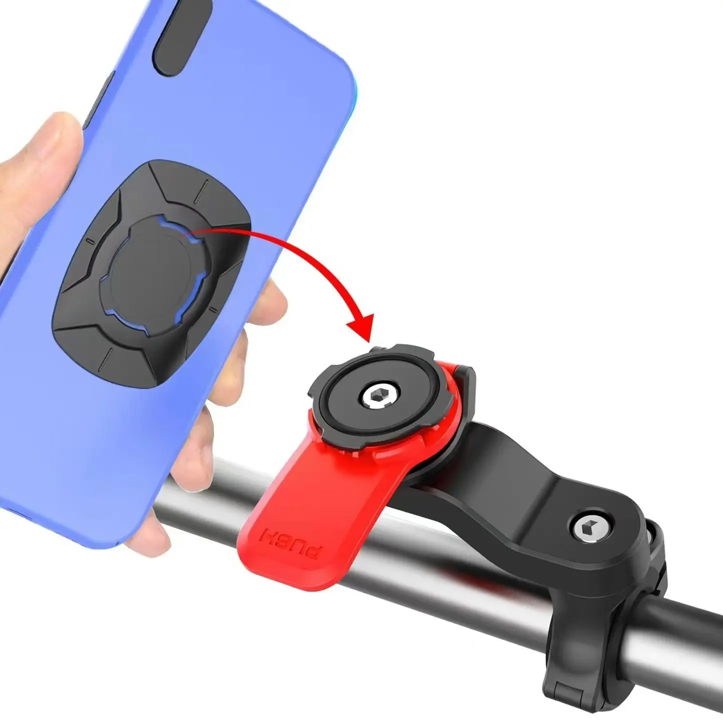 Portable Phone Mount for Scooters, Motorcycles, Food Delivery Riders Navigation Bracket & Mountain Bikes