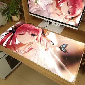 The Quintessential Quintuplets Nakano Nino Cartoon Mouse Pad, Large PC Keyboard for Gaming, Used for Desktop, Desk and Office Decoration, Cartoon Mouse Pad, Cartoon Desk Pad.
