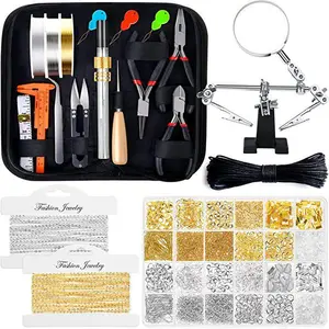 27 Piece Jewelry Tool Set:Wire Wrapping For Jewelry Making,Repair and Beading Supplies Kit with Craft Ring Wire,Tools,Pliers and Jewelry Findings,Christmas Party Gifts,Hand Tools Kits