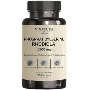VINATURA PhosphatidylSerine 300mg - with Rhodiola Rosea, 90 Capsules 45 Servings Dietary Supplement