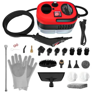 Powerful Steam Cleaner with 15-Second Heat-Up 1.2L Water Tank 3-Speed Handle 2500W Portable for Home & Car Cleaning with 20 Accessories Multi Surface Steamer