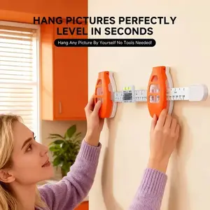 Picture Frame Hanging Tool Level Ruler for Wall Mounting Accurate Positioning with Spirit Level