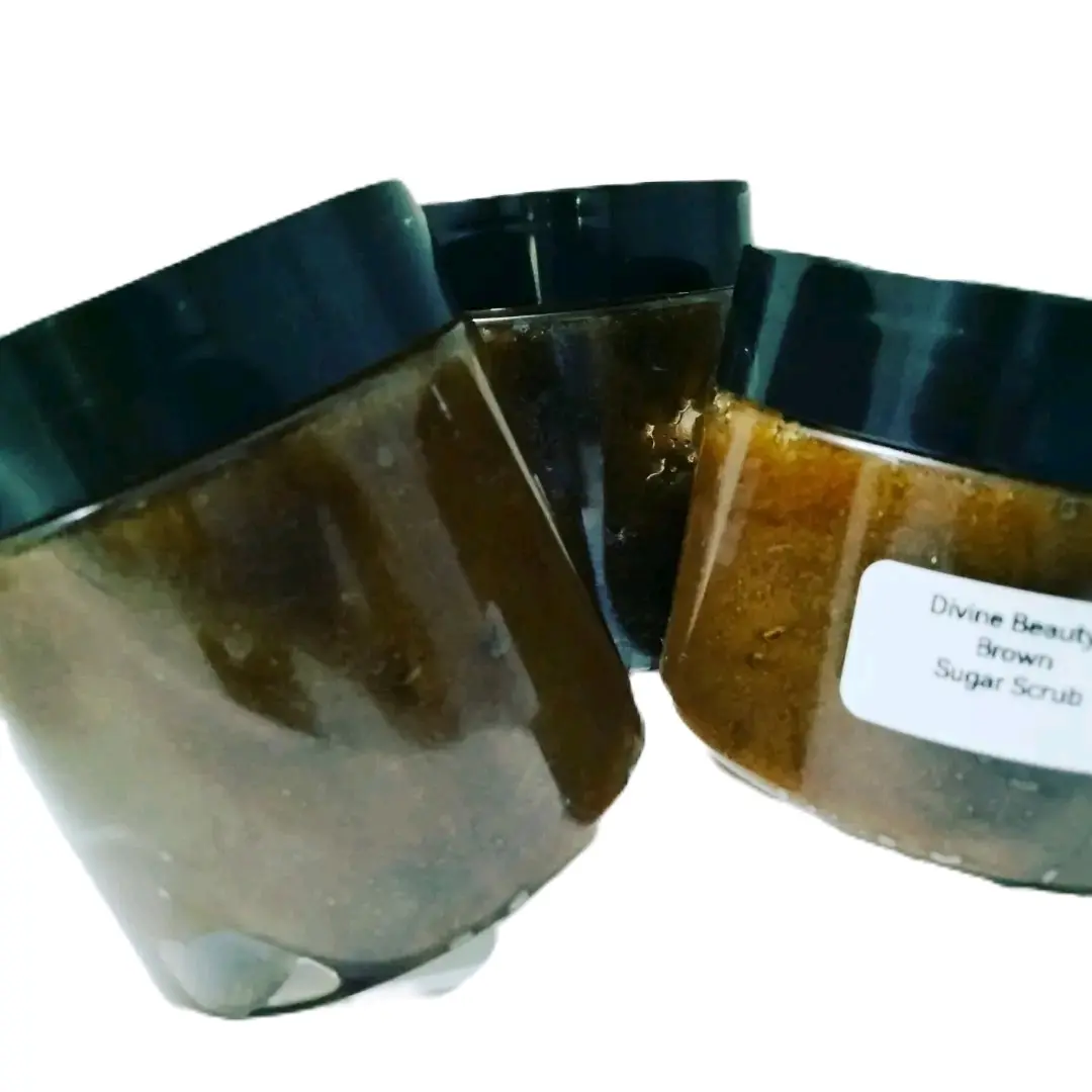 Divine Beauty's Brown Sugar Facial Scrub All Skin Types Vitamin E Vitamin C Alcohol Free Hydrating