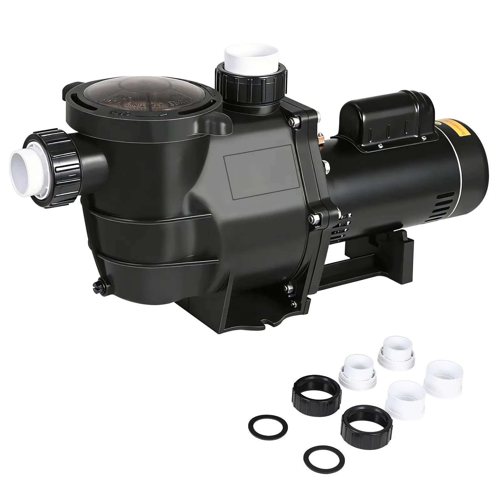 1.1HP/1.5HP/3/4HP Aluminum Die-Cast Metal Pool Pump, 115V Above Ground/Inground Swimming Pool Water Pump with Filter Basket Pipe