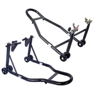 Motorcycle Stand 1000LB Sport Bike Front and Rear Wheel Lift Swingarm Paddock Stands Black U