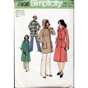 Simplicity 7936 Sewing Pattern (Vintage) UNCUT