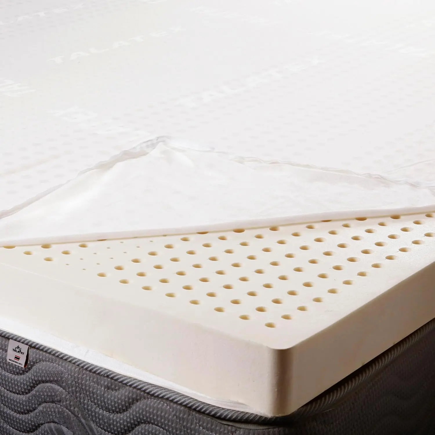 Premium Natural Latex Mattress Topper, Medium Firm with Organic Cotton Cover No Memory Foam Chemicals, Help Relief Shoulder & Back Pain