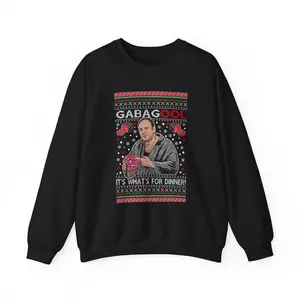 Gabagool It's whats for dinner Christmas Ugly Sweatshirt , Womenswear Hoodie  Tops