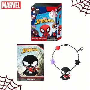 Marvel Official License Spider-Man Mystery Bulk Bag Clip Many Characters Random One Keychain Pendant Bracelet Jewelry Party Favors For Friends Birthday Gift 1pc