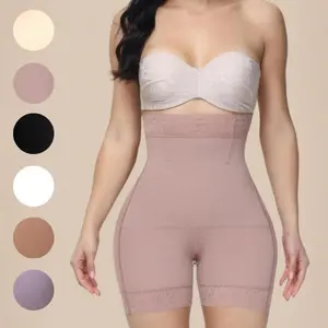 Women's slim fit hip lifting high waisted seamless shorts