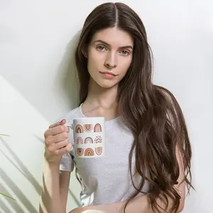 Minimalist White glossy mug