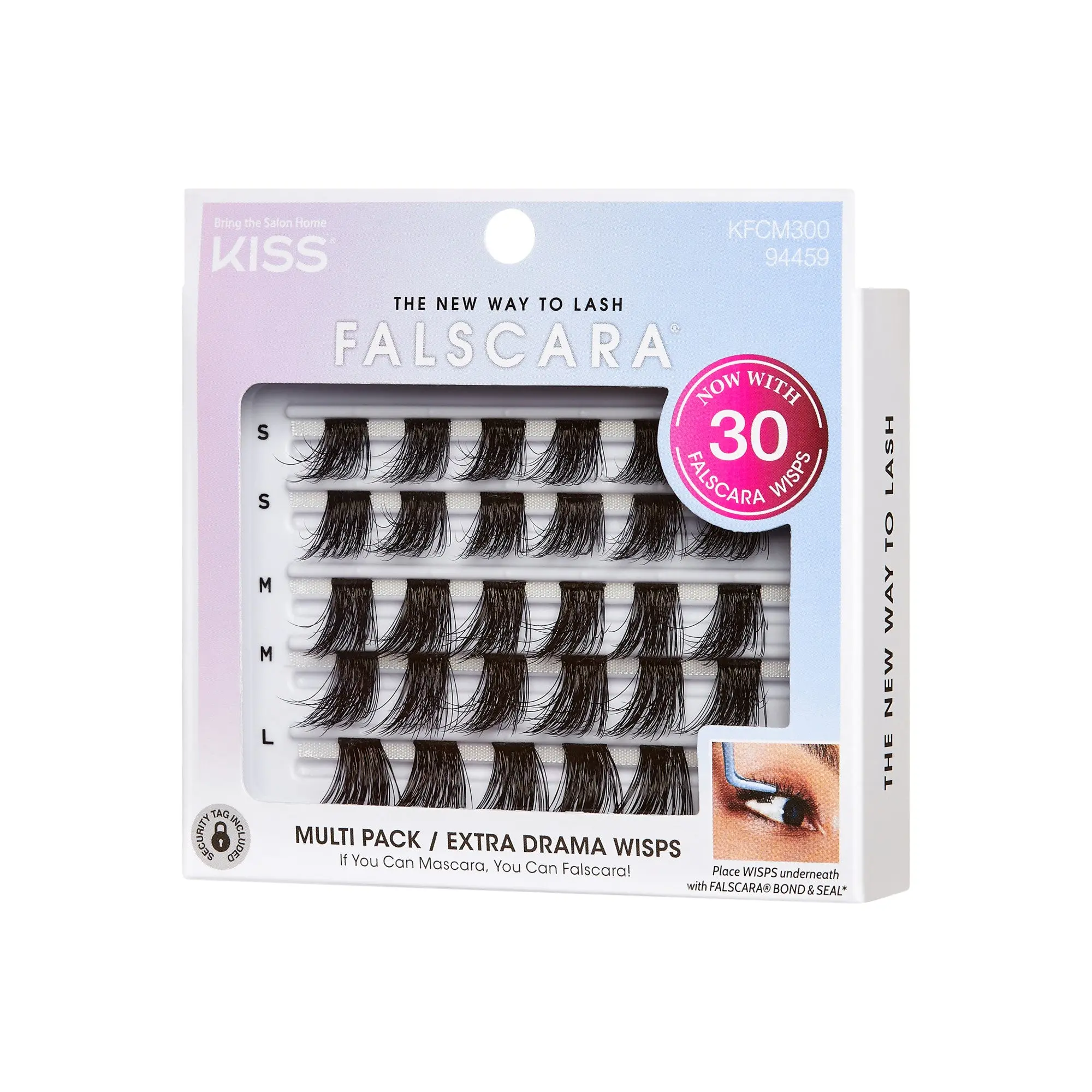 Falscara Wisps Multipack - Extra Drama Volume | DIY False Lash Extensions, Ultra Glam, Cluster Lash, Wispy Lashes, 30 Wisps, 18mm-20mm