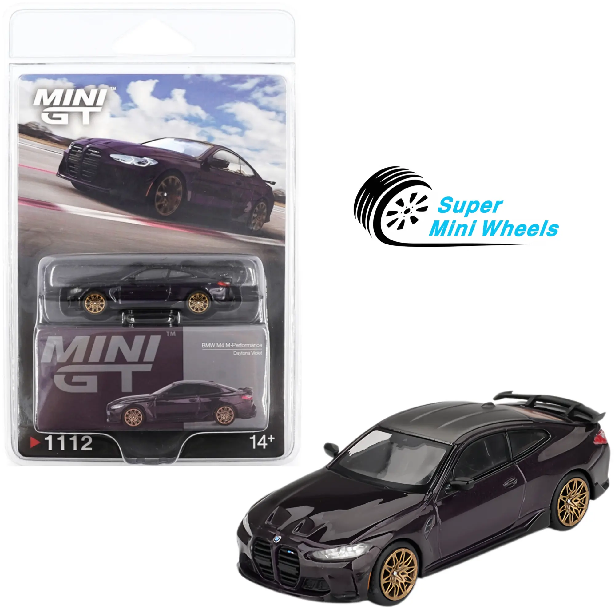 Mini GT 1:64 BMW M4 M-Performance (G82) – Daytona Violet #1112