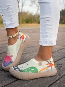 Women's Height Increasing Breathable Slip-On Comfort Mesh Walking Shoes, Soft Sole Casual Sports Sneakers, Ladies Fashion Footwear, Height Increase