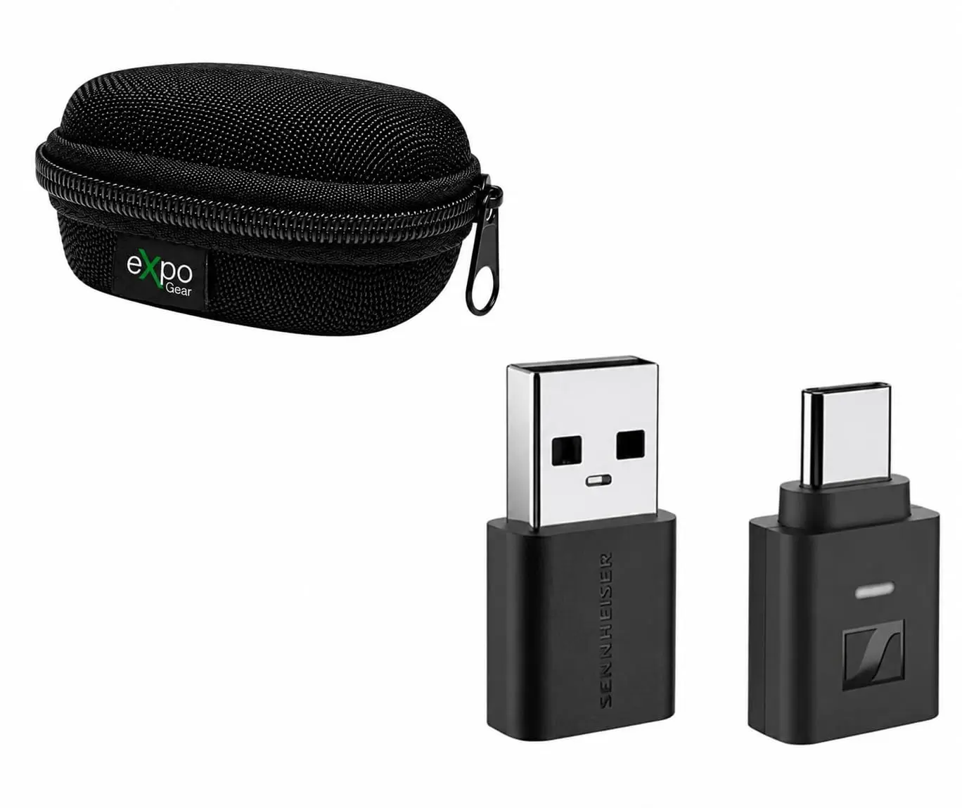 Sennheiser BTD 700 Portable Bluetooth Dongle for Headphones & Earbuds - aptX Lossless, Auracast, Ultra-Low Latency Audio, Plug-and-Play USB-A/USB-C, Durable Carabiner Clip, Water-Resistant Hard-Shell Protection, Streaming Support, Aptx Adaptive
