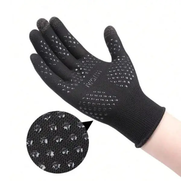 iwarm 1pair Men Letter Graphic Winter Gloves heated gloves