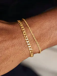 Men's Simple Style  Stainless Steel Chain Bracelet, Fashion Jewelry for Party, Daily Decor, Trendy All-match & Exquisite Jewelry for Birthday Gift, Cuban Link Bracelet