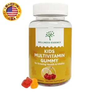 Kids Multivitamin Gummies - Sugar Free - for Ages 4+ Kids & Adults - with Vitamin A,C,D,E,B6, B12, Zinc - Immunity & Bone Health - Dietary Supplements - 45-Day Supply Healthcare Fitness Healthy Edible