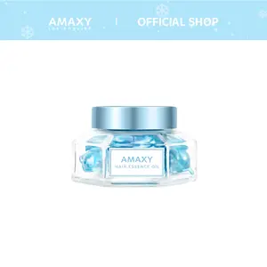 AMAXY Hair Care Vitamin Oil | Multi-Action Hair Essence with Olive Oil & Squalane, Nourish, Revitalize & Repair Split Ends, Haircare Repairing, Single Capsule, Individually Wrapped