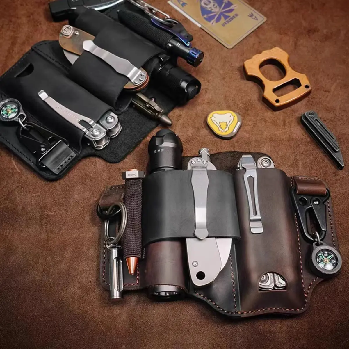 EDC, tool bag, outdoor survival storage waist bag, outdoor flashlight holster, knife sheath EDC, tool bag, outdoor survival storage waist bag, outdoor flashlight holster, knife sheath