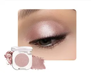 Champagne Shimmer Single Eyeshadow, Lightweight Blendable Mini Eye Shadow for Older Women, Monochrome Eyeshadow Palette Makeup Pigmented Waterproof, Vegan & Cruelty-Free, 24